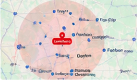 Map showing communities around Lewisburg and Dayton