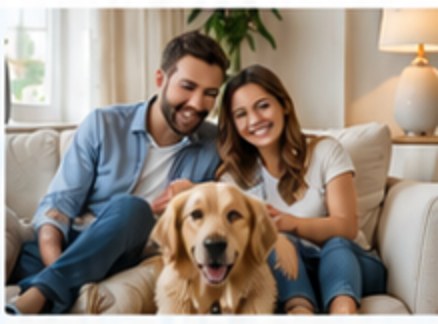 Family enjoying comfort at home
