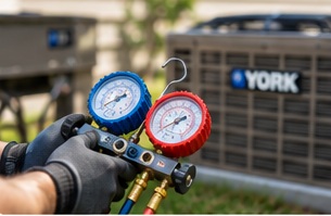 Illustrative YORK HVAC equipment and service imagery